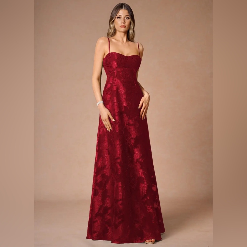 Azazie Ruby Red Evening Dress